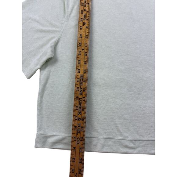 Athleta Top Womens XL Breezy Serene Tee Short Sleeve Light Green To Relaxed - Picture 8 of 8